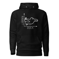 Rabbit-Duck Illusion - Duck Edition - Premium Hoodie - Black / S