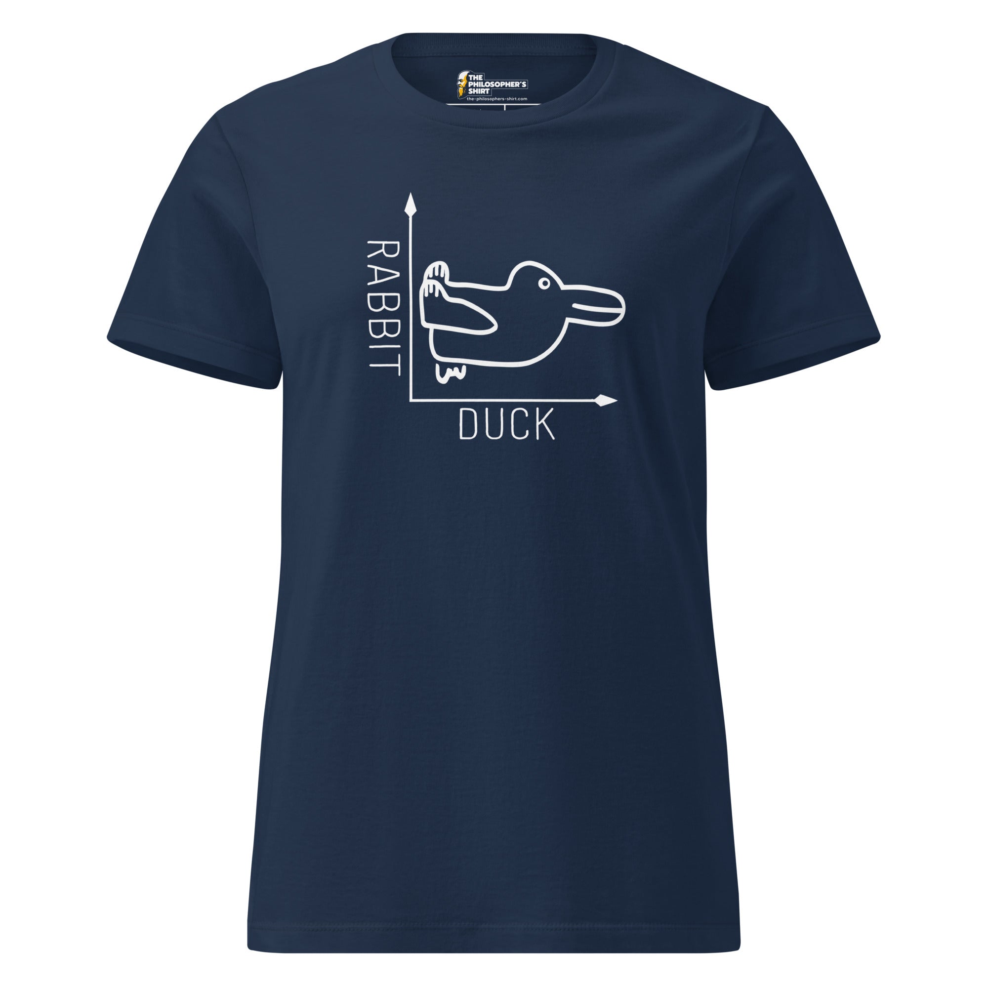 Rabbit-Duck Illusion - Duck Edition - Women’s T-shirt - The Philosopher's Shirt