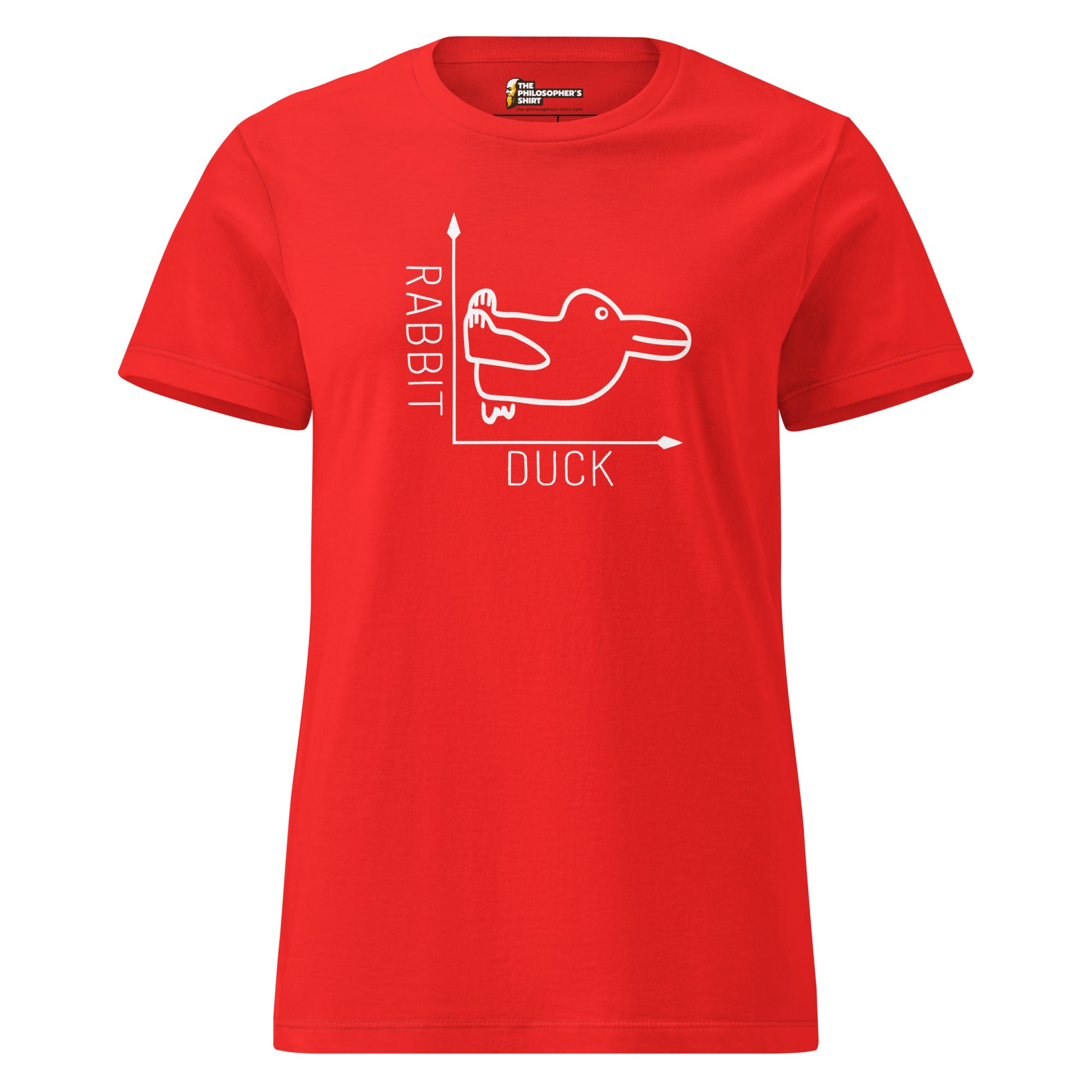 Rabbit-Duck Illusion - Duck Edition - Women’s T-shirt - The Philosopher's Shirt