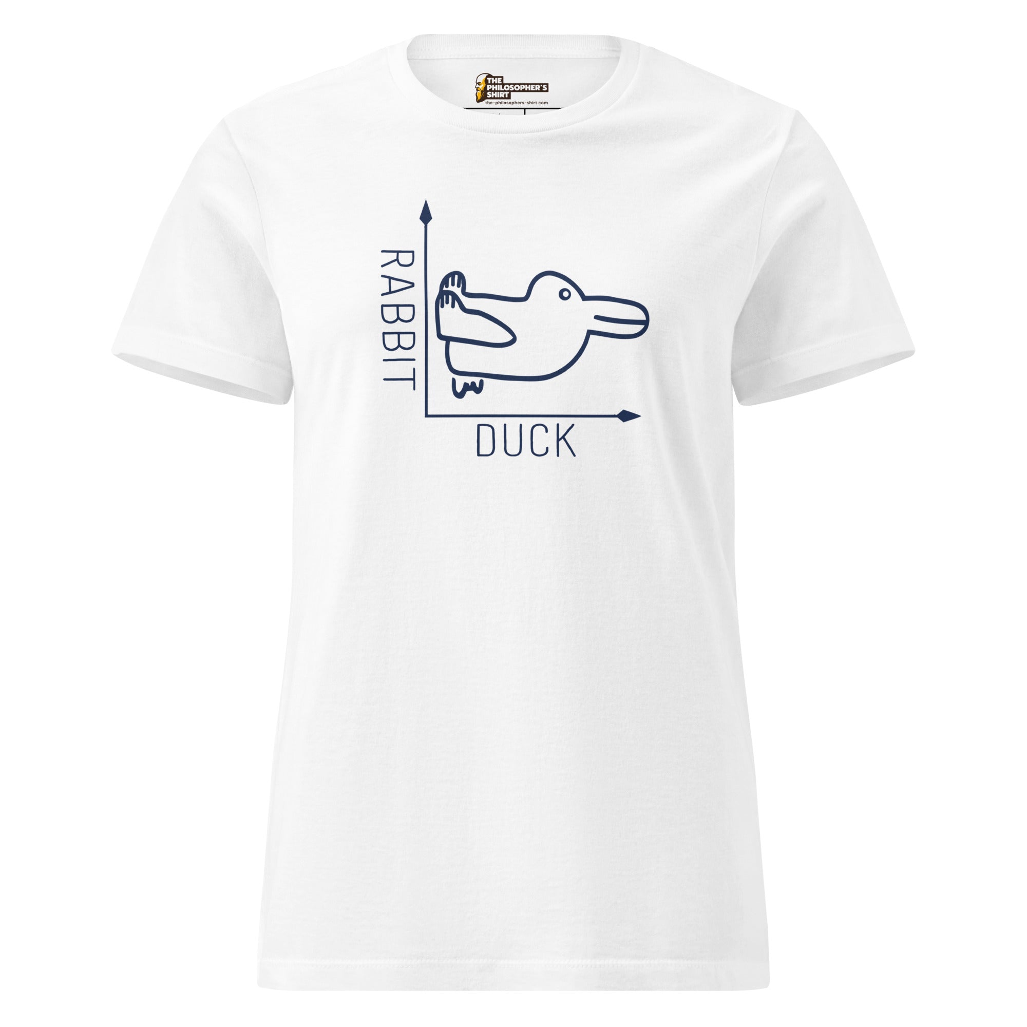 Rabbit-Duck Illusion - Duck Edition - Women’s T-shirt - The Philosopher's Shirt