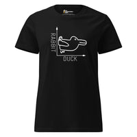 Rabbit-Duck Illusion - Duck Edition - Women’s T-shirt - Black / S