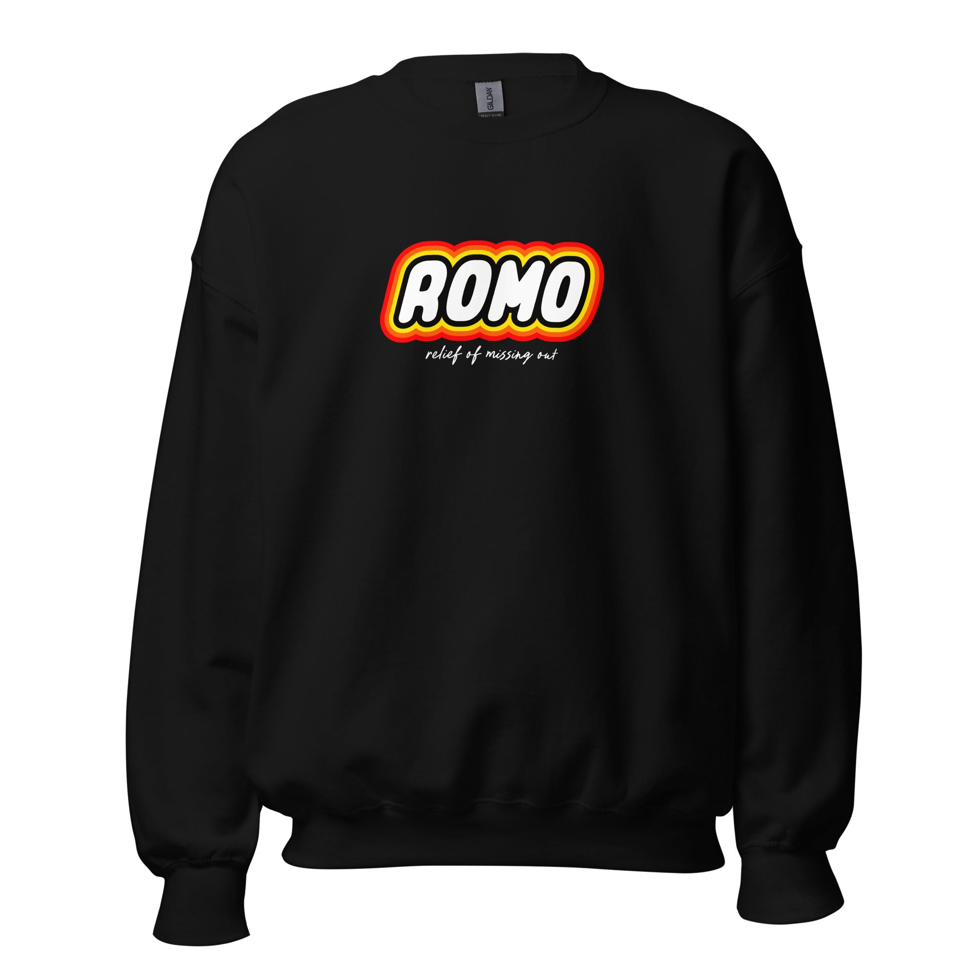 ROMO: Relief of missing out - Sweatshirt - Black - The Philosopher's Shirt