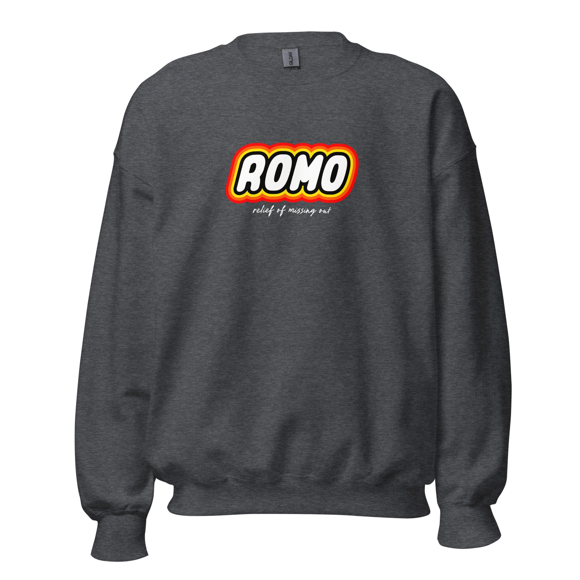 ROMO: Relief of missing out - Sweatshirt - Dark Heather - The Philosopher's Shirt
