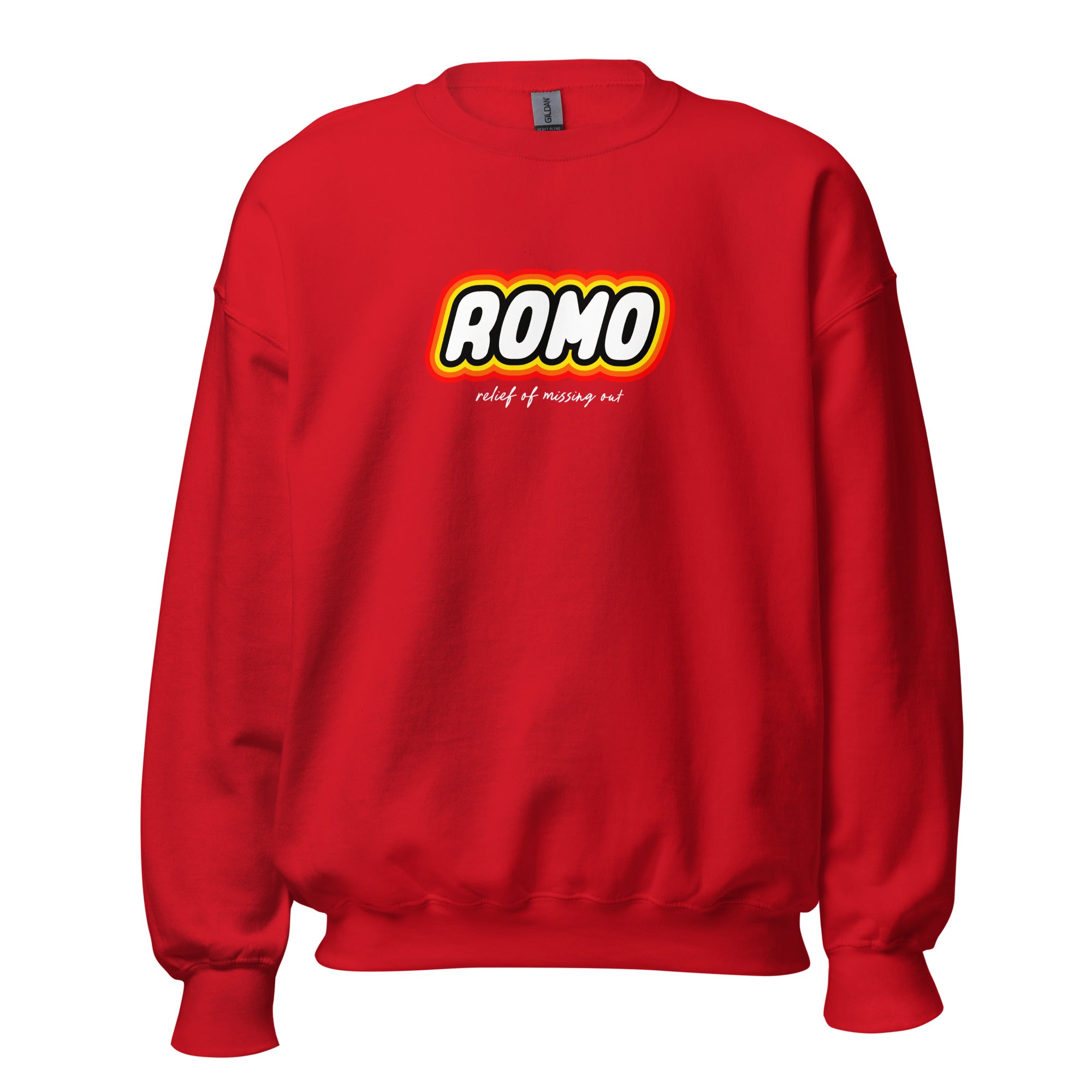 ROMO: Relief of missing out - Sweatshirt - Red - The Philosopher's Shirt