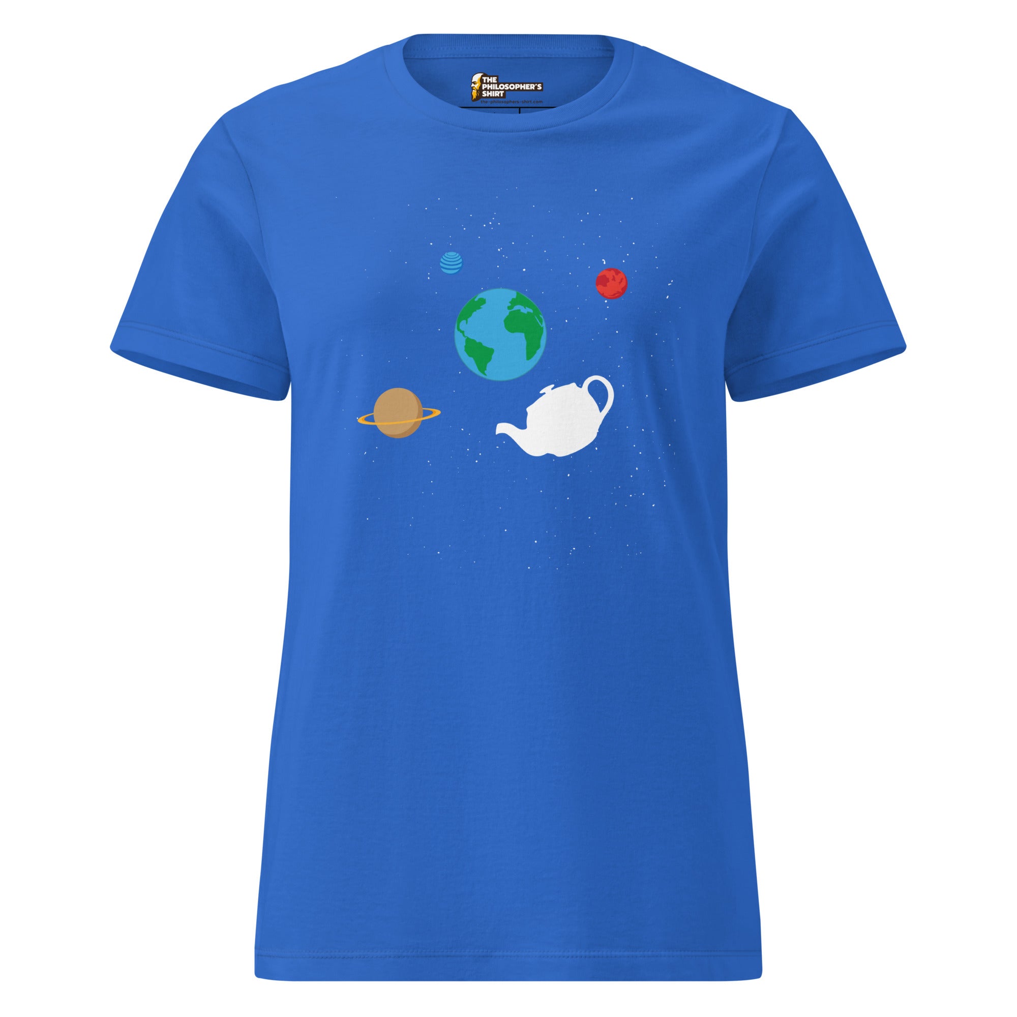 Russell's Teapot Floating in Space - Women’s T-shirt - The Philosopher's Shirt