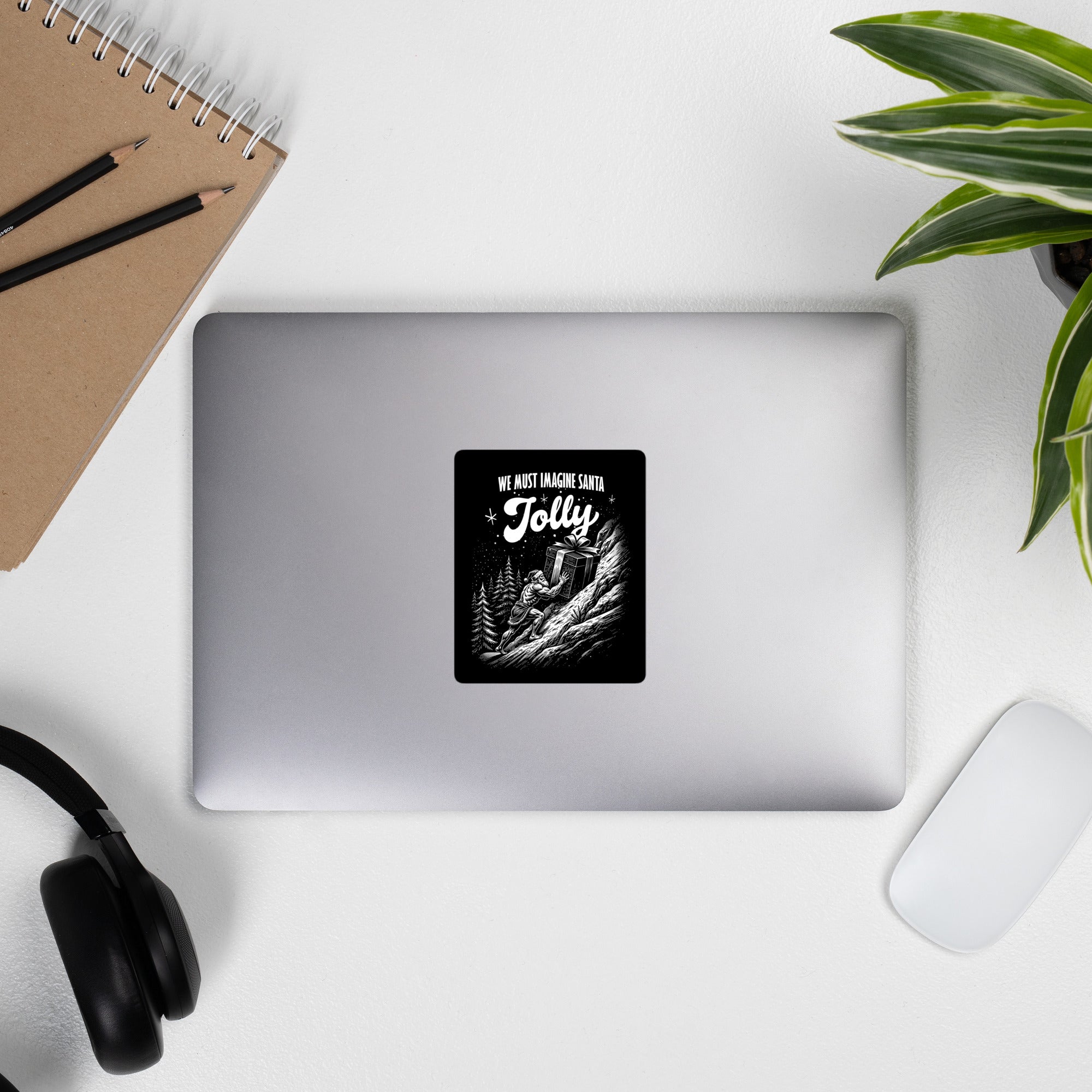 Santa Sisyphus - Sticker - The Philosopher's Shirt