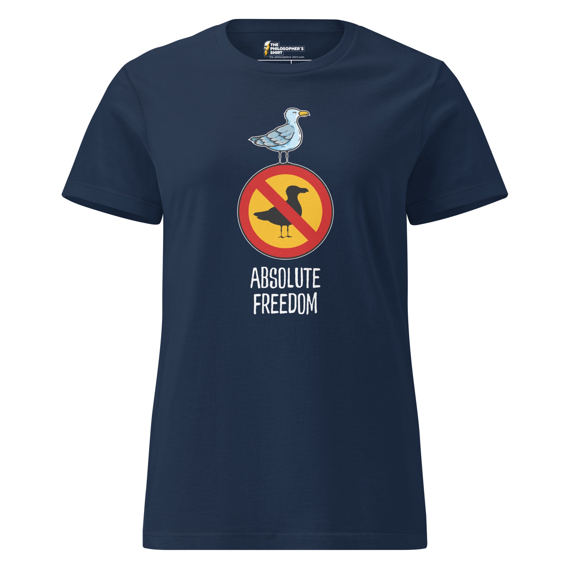 Sartre - Absolute Freedom Seagull - Women’s T-shirt - The Philosopher's Shirt