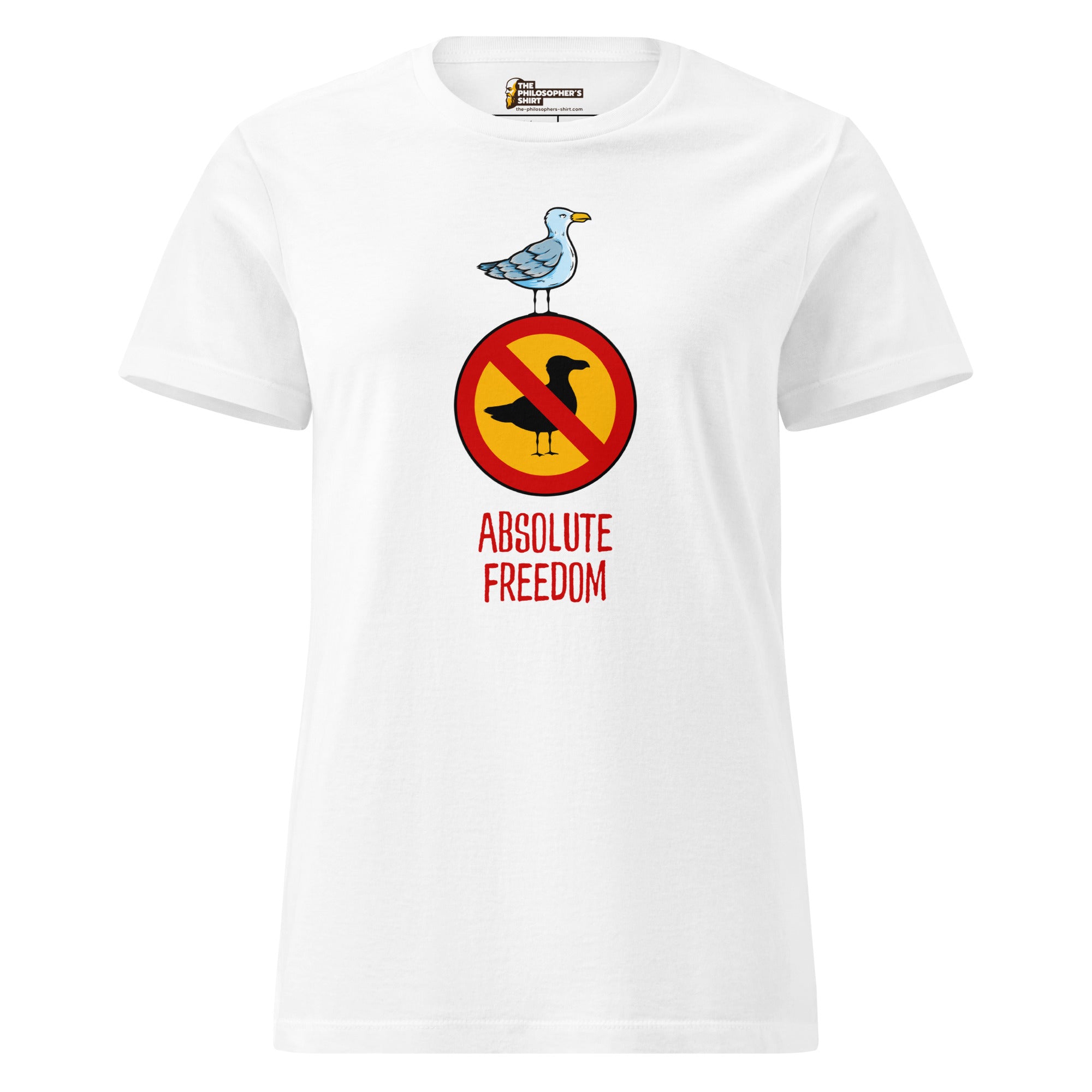 Sartre - Absolute Freedom Seagull - Women’s T-shirt - The Philosopher's Shirt