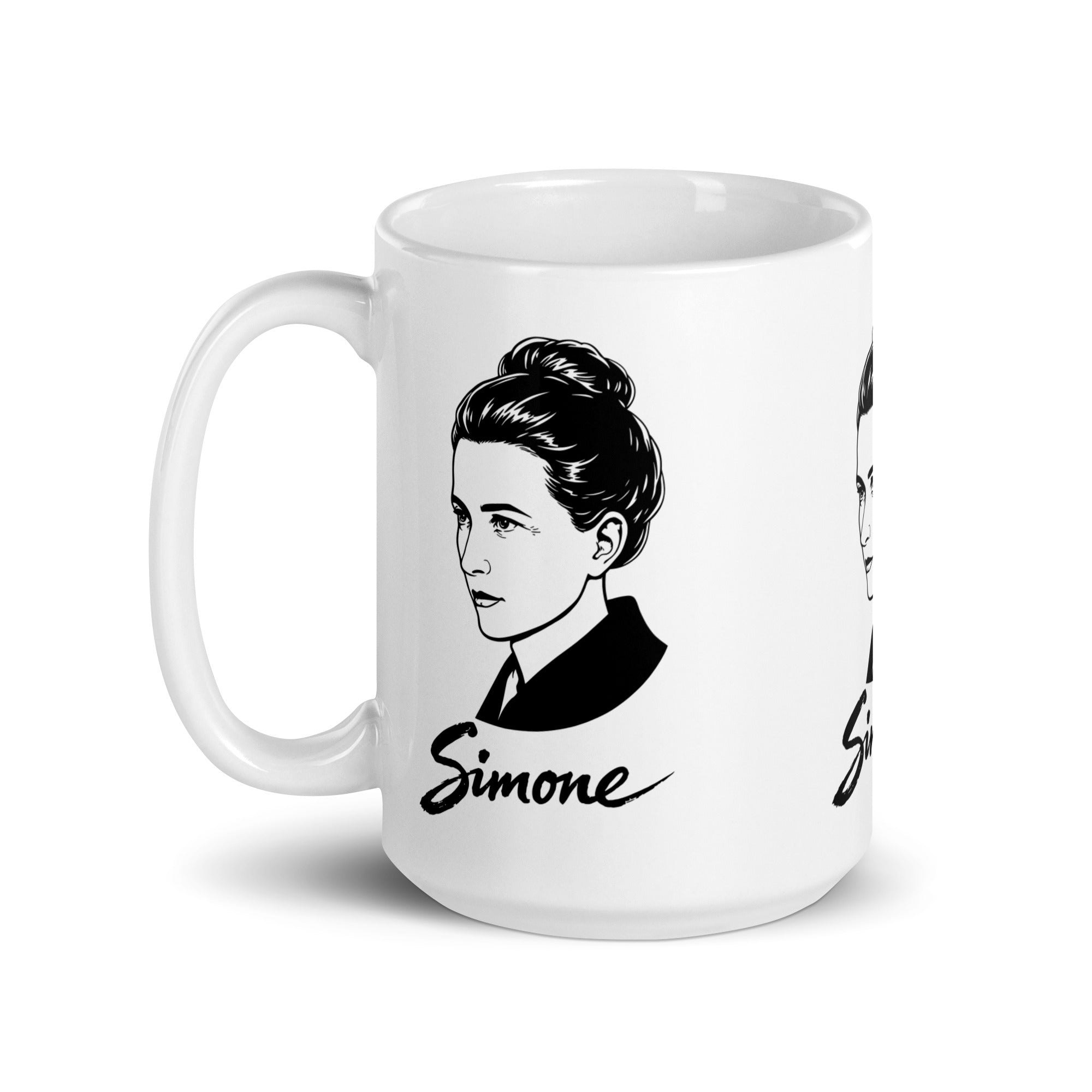 Simone de Beauvoir - Mug - The Philosopher's Shirt