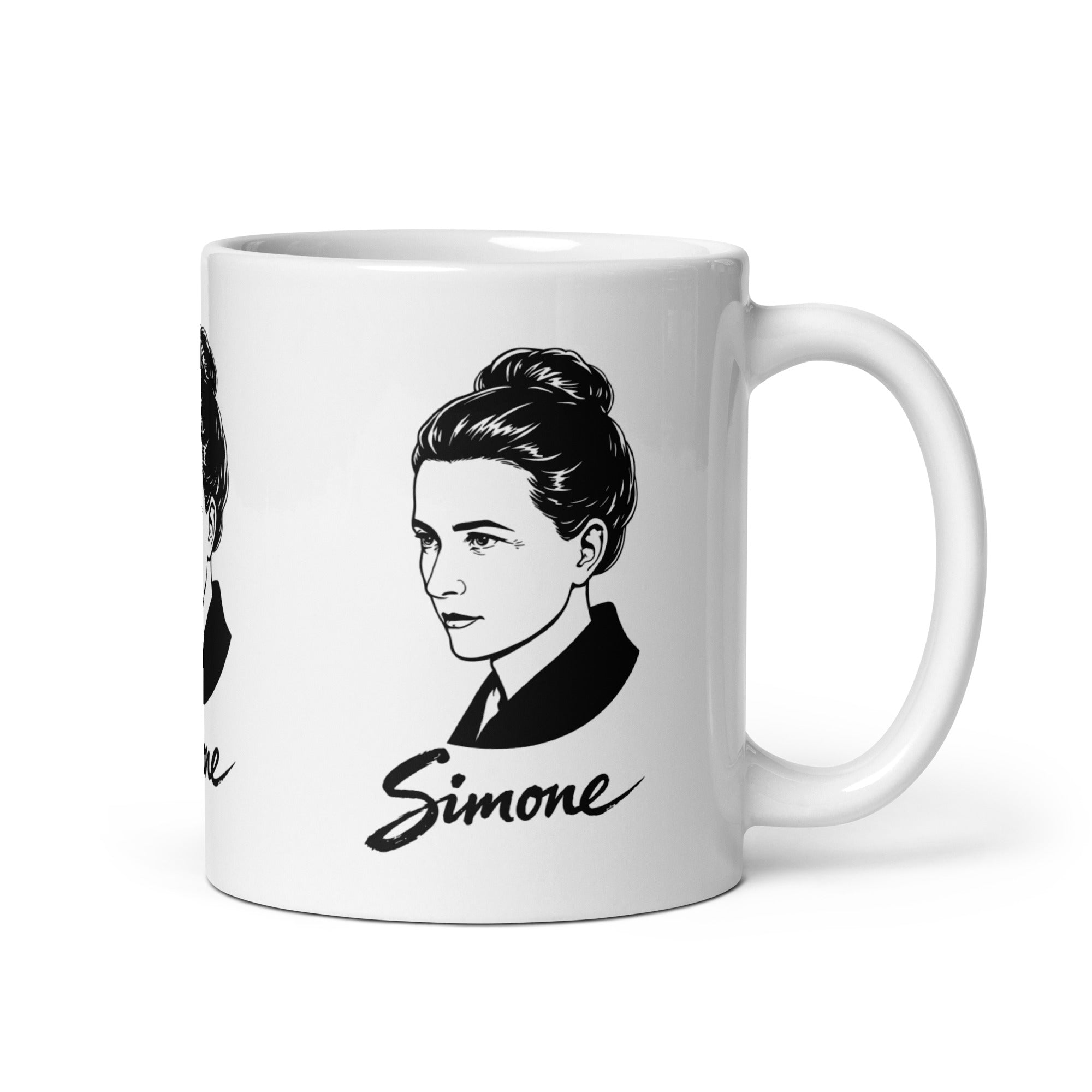 Simone de Beauvoir - Mug - The Philosopher's Shirt