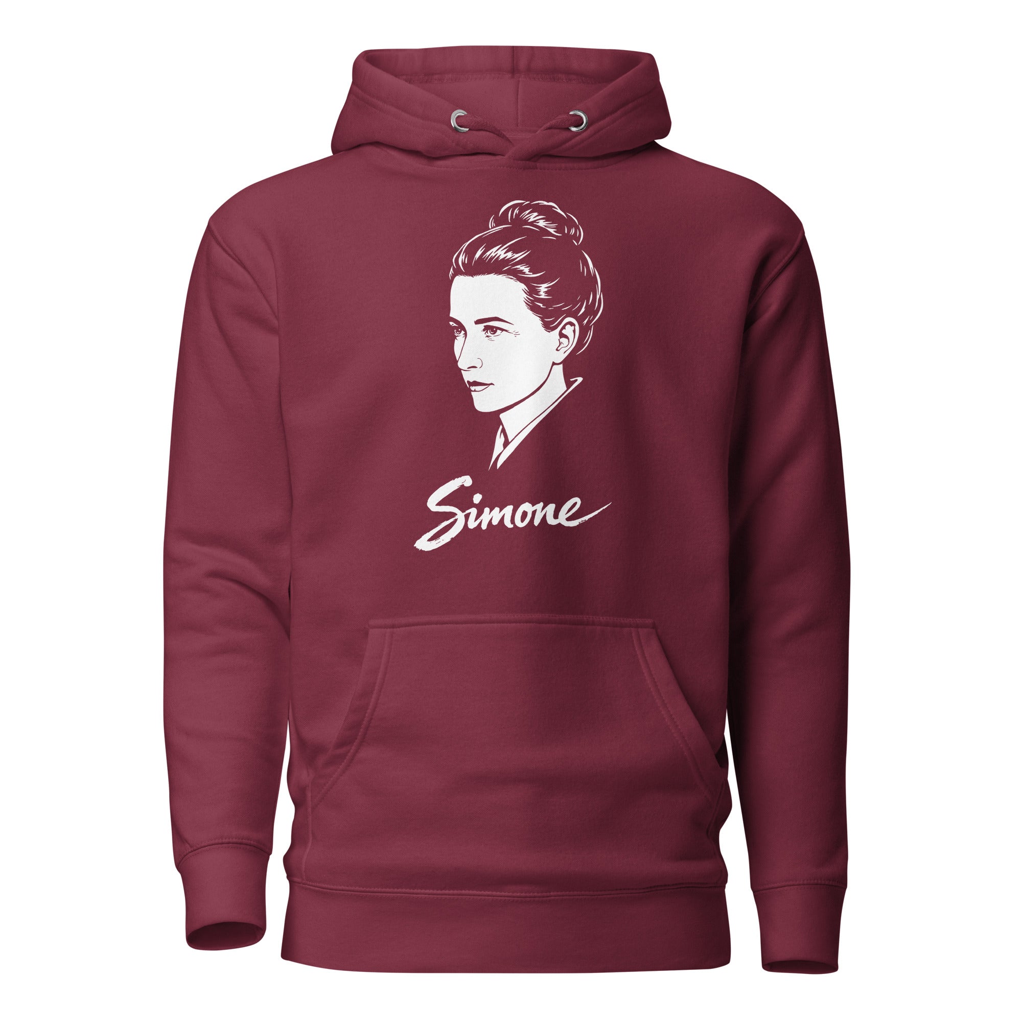 Simone de Beauvoir - Premium Hoodie - The Philosopher's Shirt