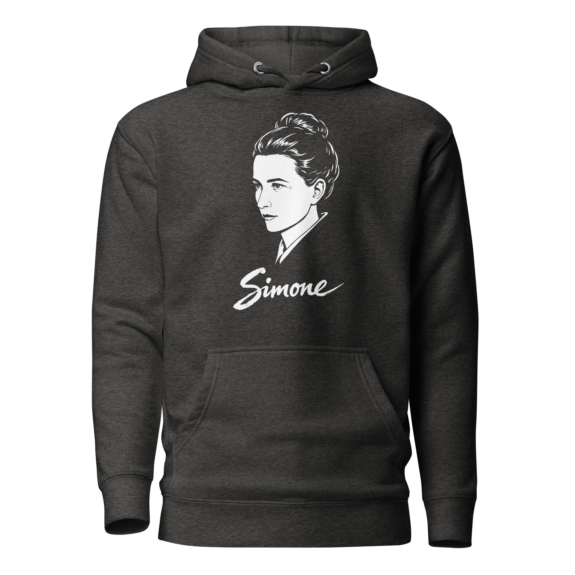 Simone de Beauvoir - Premium Hoodie - The Philosopher's Shirt