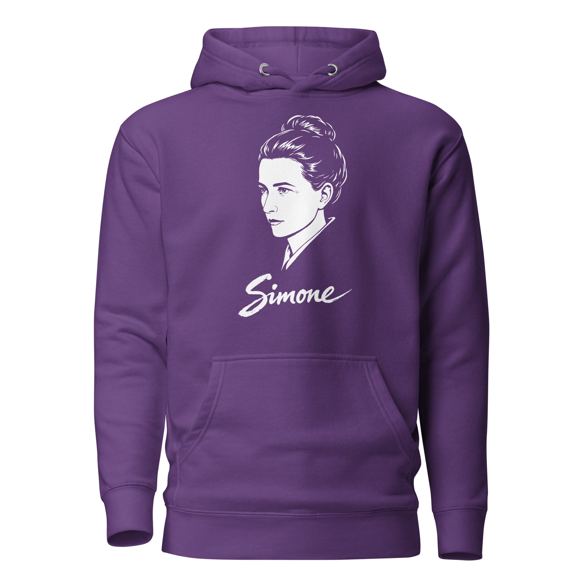 Simone de Beauvoir - Premium Hoodie - The Philosopher's Shirt