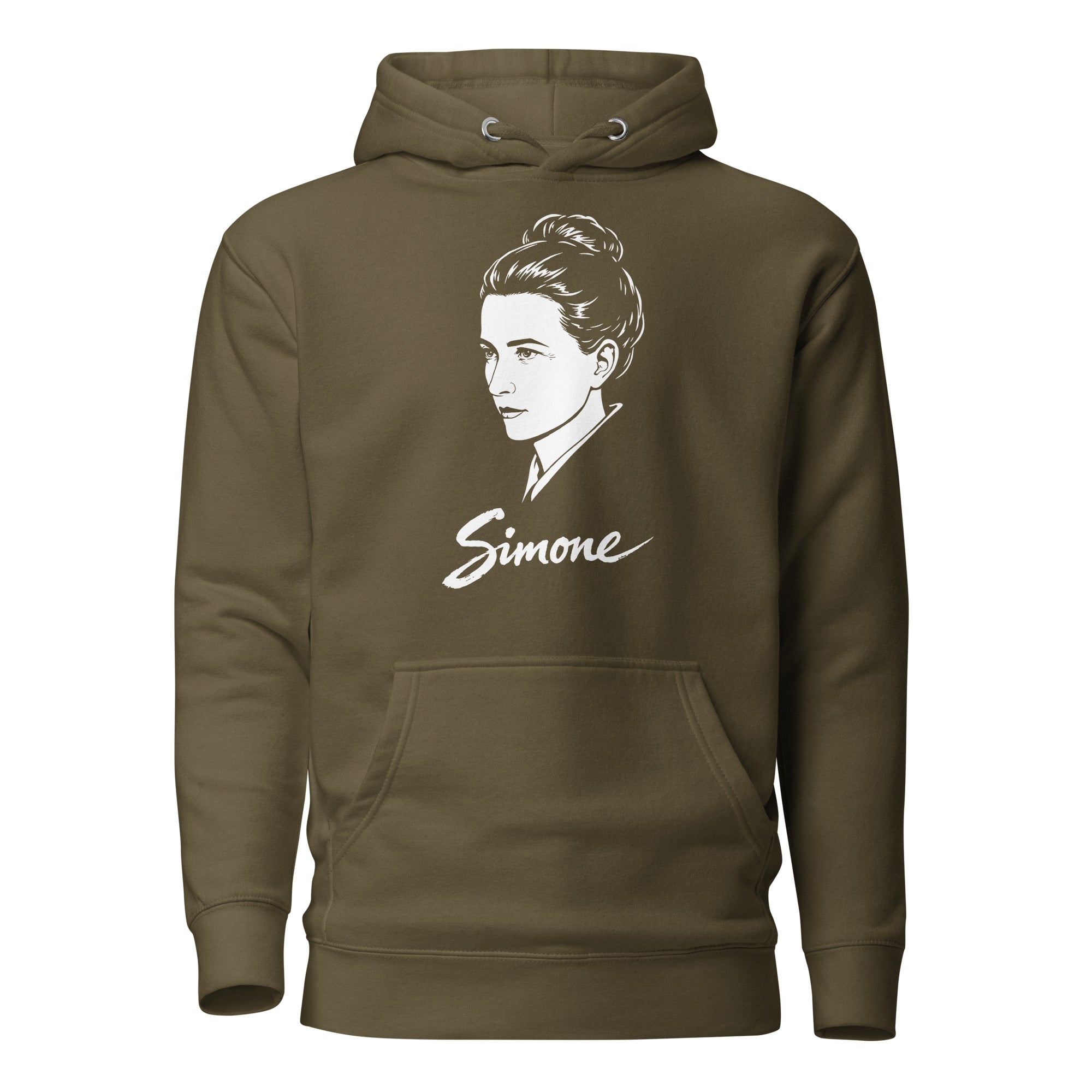 Simone de Beauvoir - Premium Hoodie - The Philosopher's Shirt