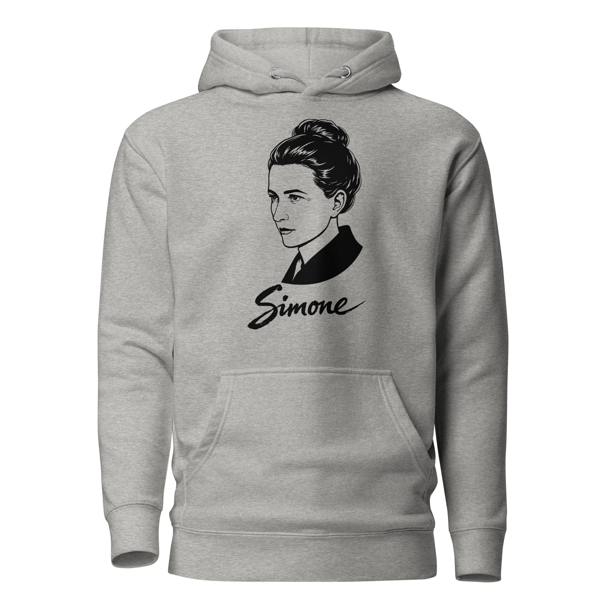 Simone de Beauvoir - Premium Hoodie - The Philosopher's Shirt