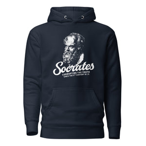 Socrate - Corrompere i giovani - Felpa con cappuccio Premium