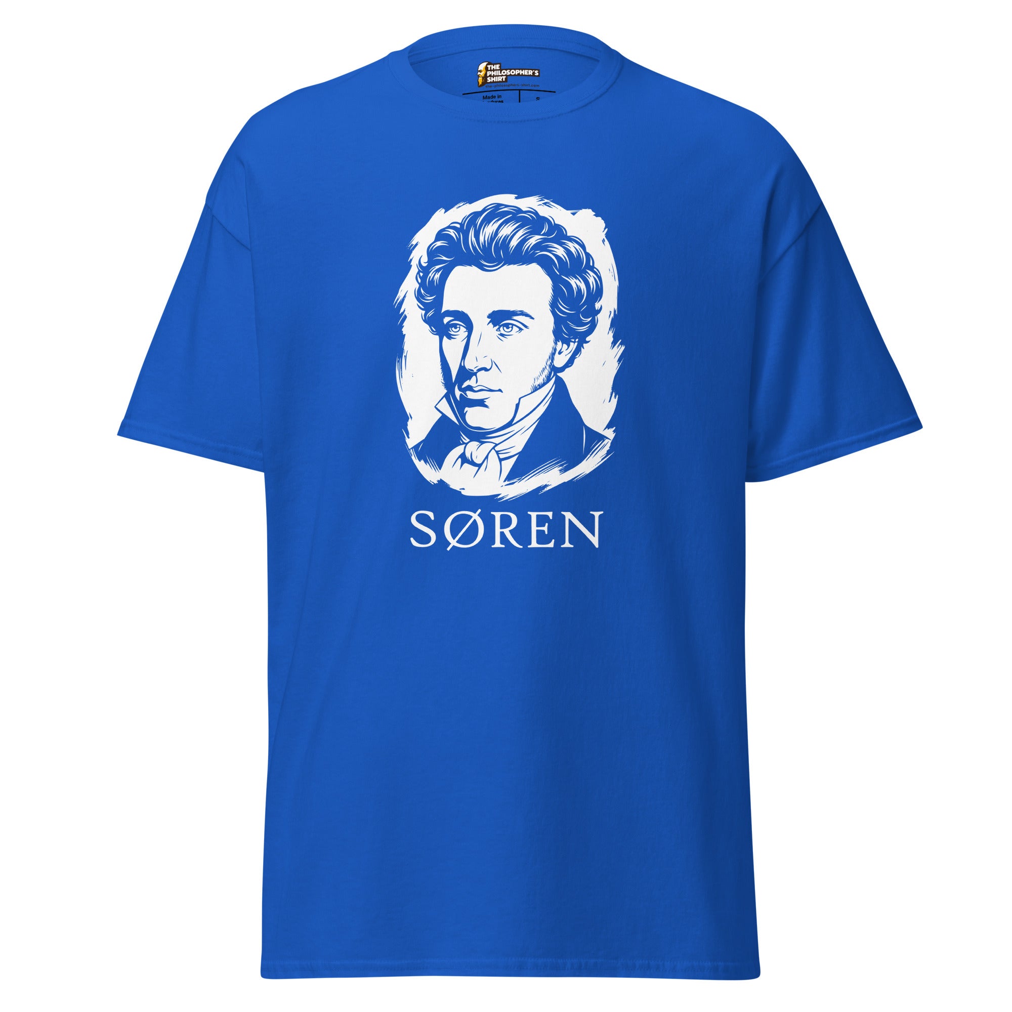 Soeren Kierkegaard Classic Portrait - Unisex Classic T-Shirt - The Philosopher's Shirt