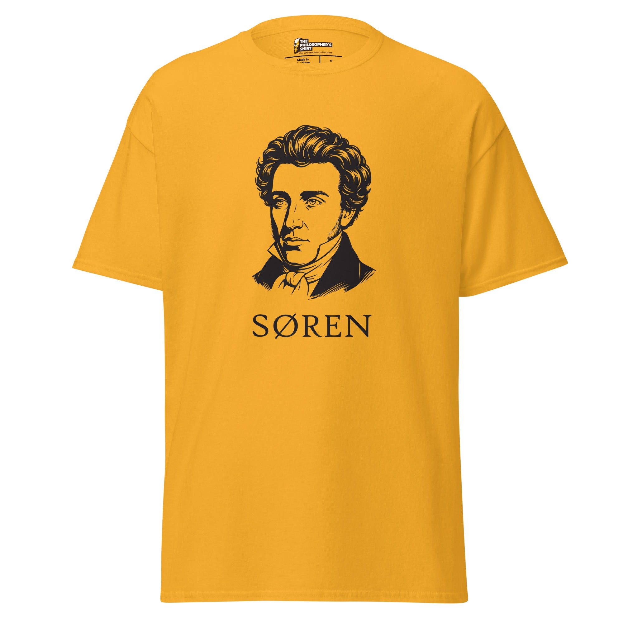 Soeren Kierkegaard Classic Portrait - Unisex Classic T-Shirt - The Philosopher's Shirt