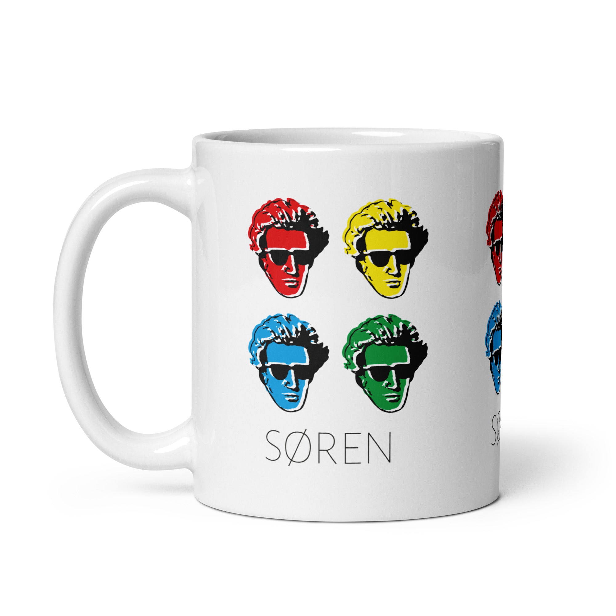 Soeren Kierkegaard Pop Art - Mug - The Philosopher's Shirt