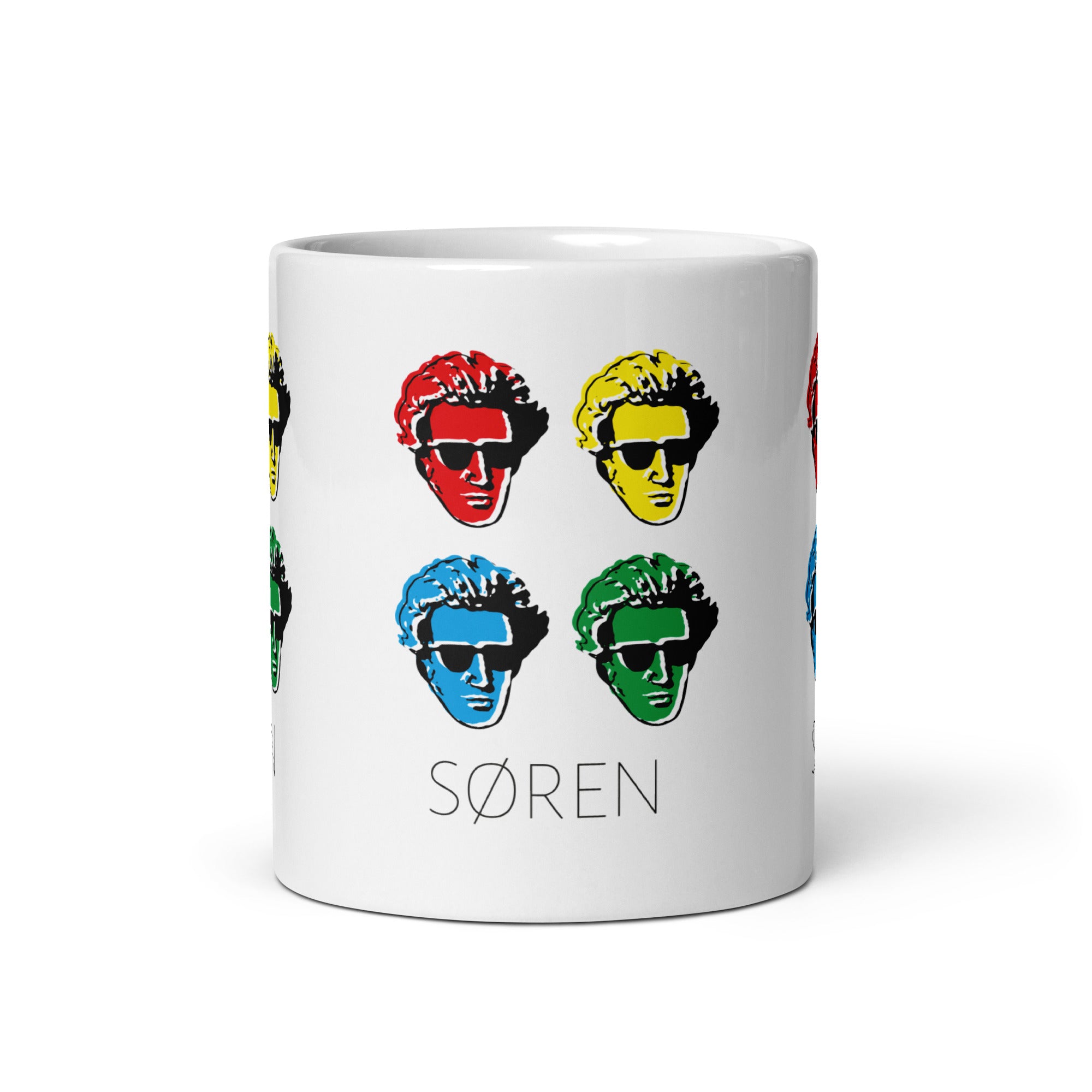 Soeren Kierkegaard Pop Art - Mug - The Philosopher's Shirt