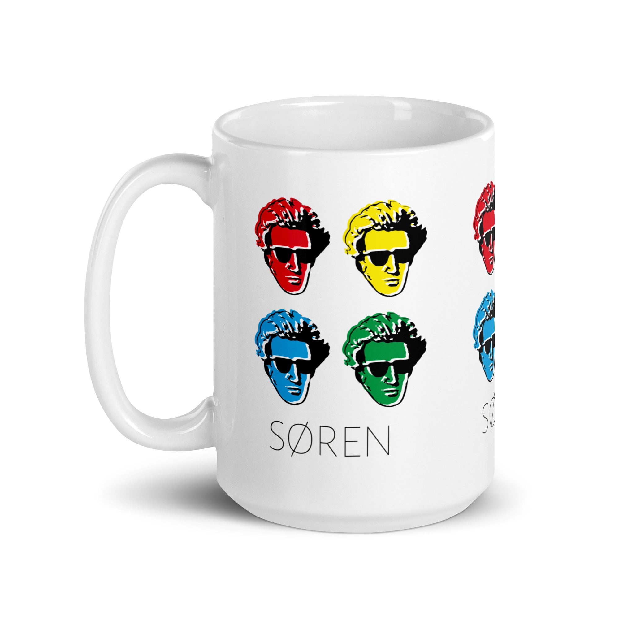 Soeren Kierkegaard Pop Art - Mug - The Philosopher's Shirt