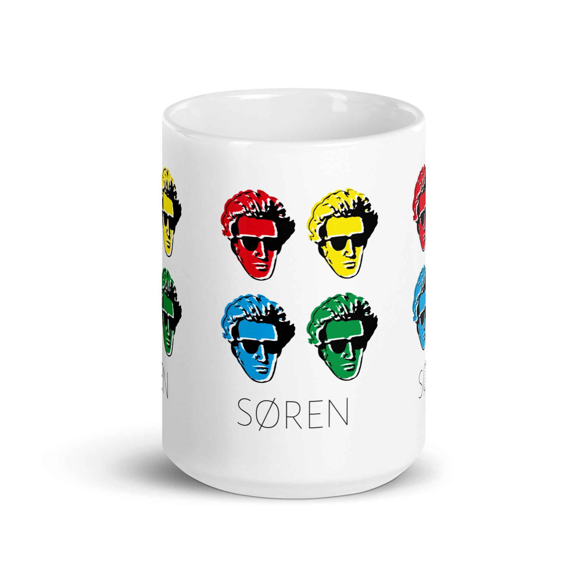 Soeren Kierkegaard Pop Art - Mug - The Philosopher's Shirt
