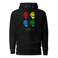Soeren Kierkegaard Pop Art - Premium Hoodie - Black / S