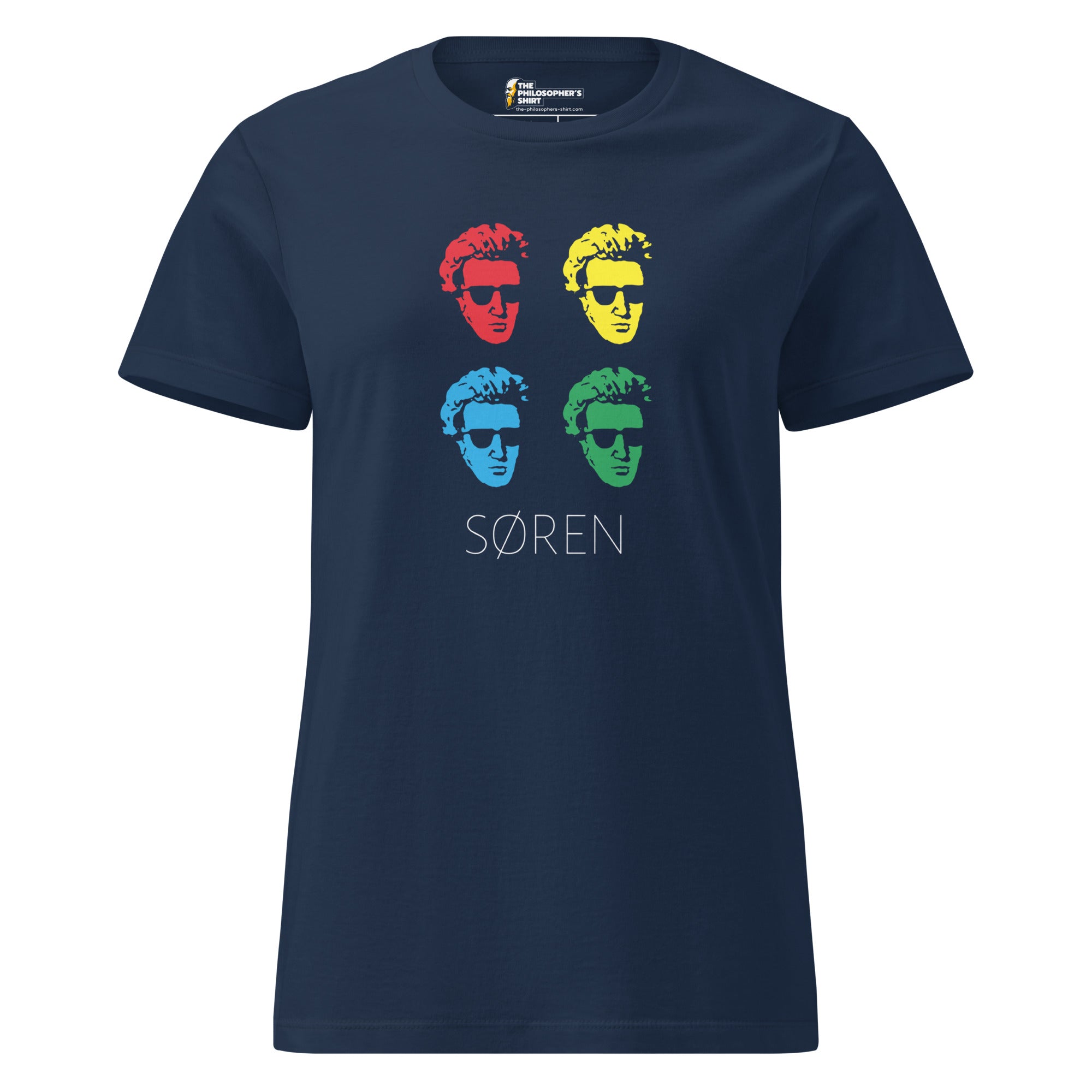 Soeren Kierkegaard Pop Art - Women’s T-shirt - The Philosopher's Shirt