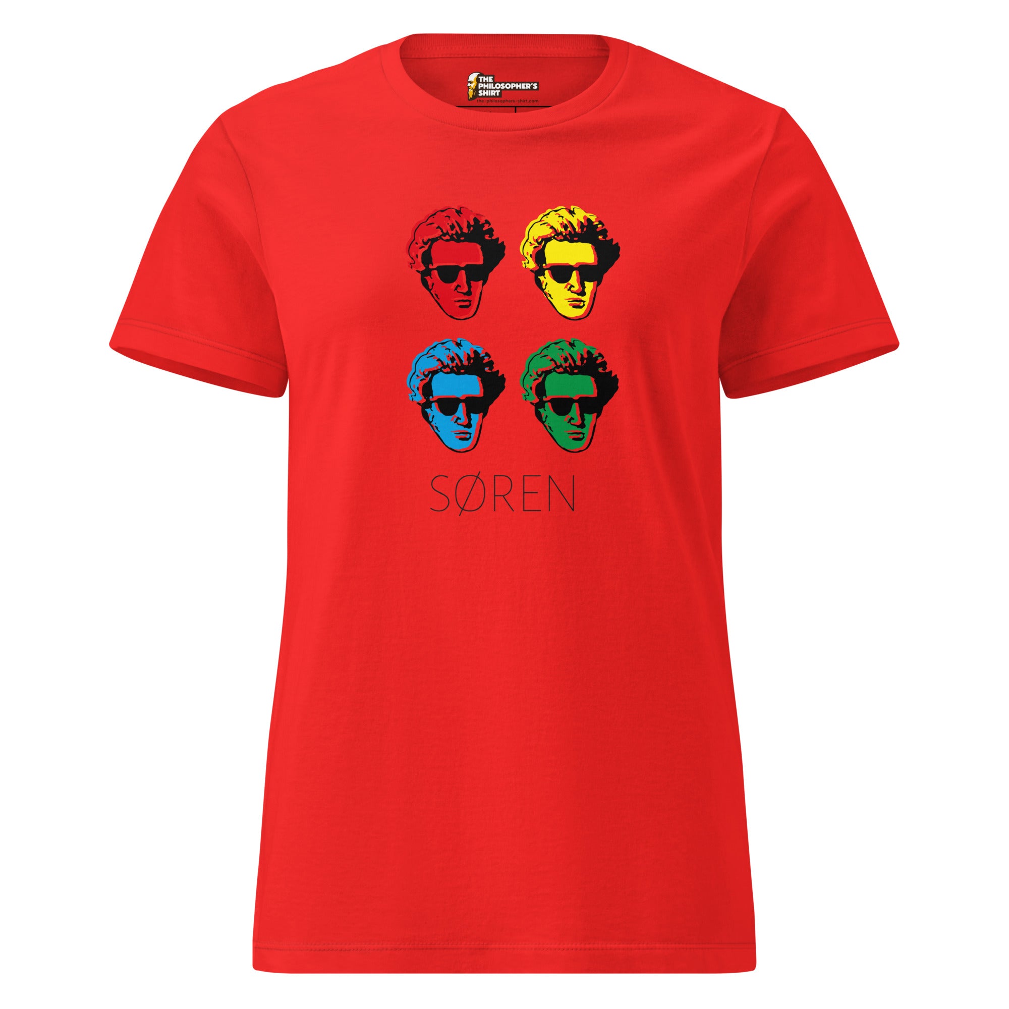 Soeren Kierkegaard Pop Art - Women’s T-shirt - The Philosopher's Shirt