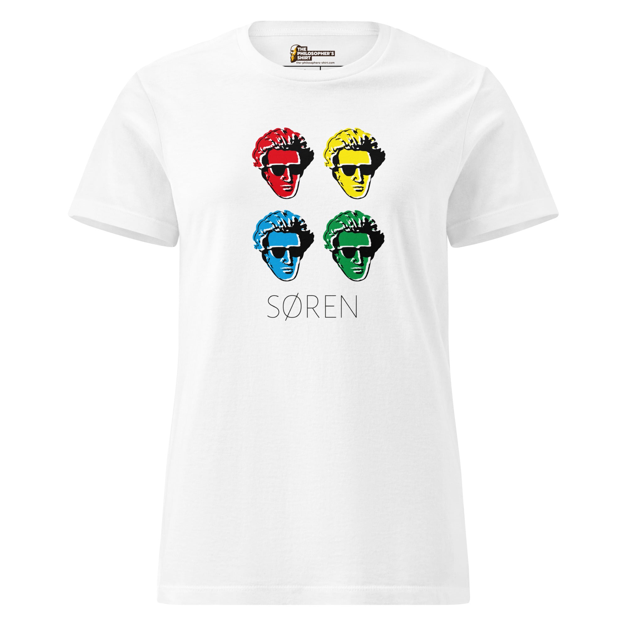 Soeren Kierkegaard Pop Art - Women’s T-shirt - The Philosopher's Shirt