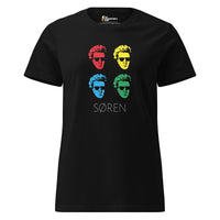 Soeren Kierkegaard Pop Art - Women’s T-shirt - Black / S