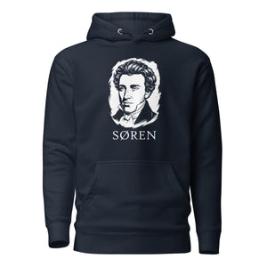 Soeren Kierkegaard Portrait - Premium Hoodie