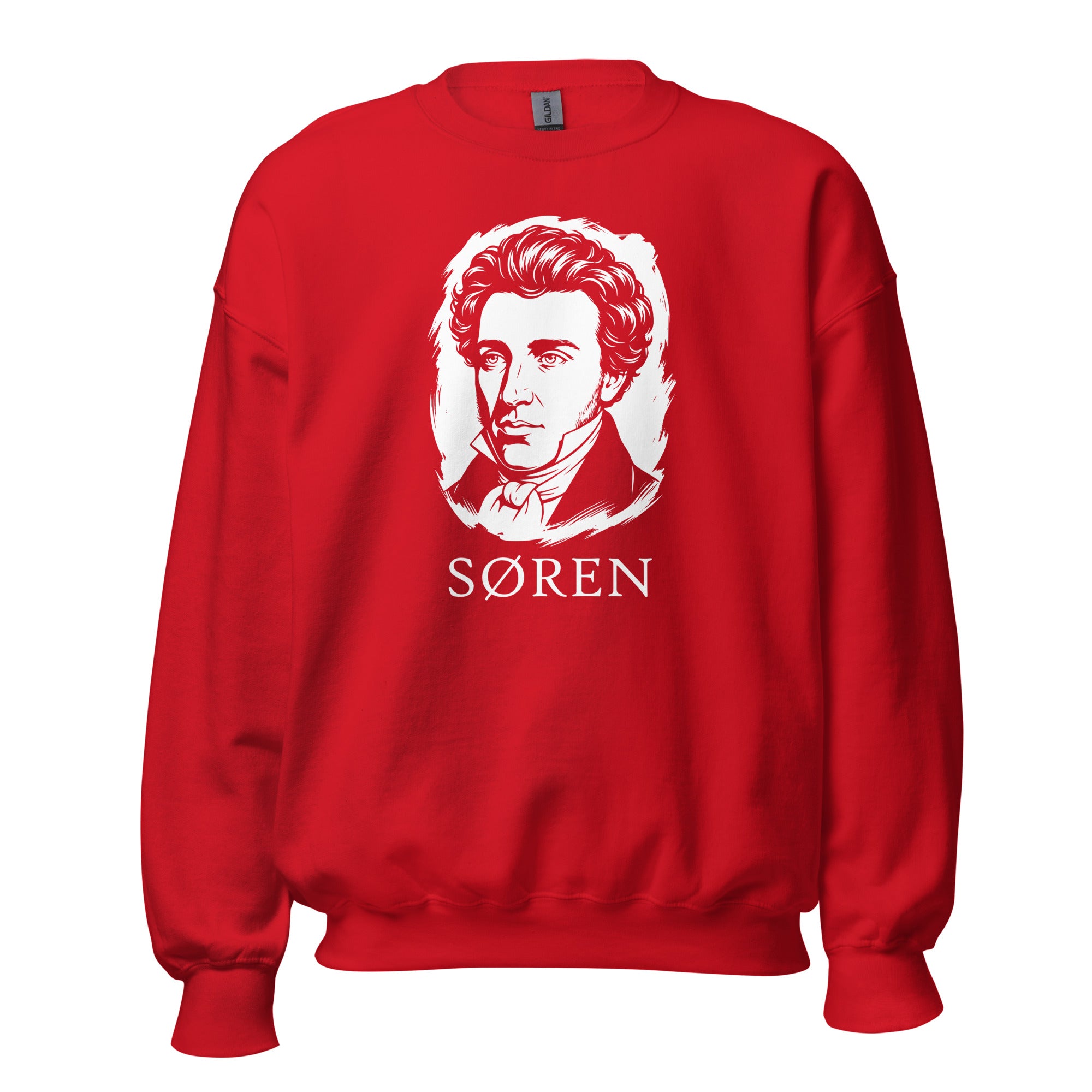 Soeren Kierkegaard Portrait - Sweatshirt - The Philosopher's Shirt