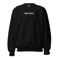 Spinozist - Embroidered - Sweatshirt - Black / S
