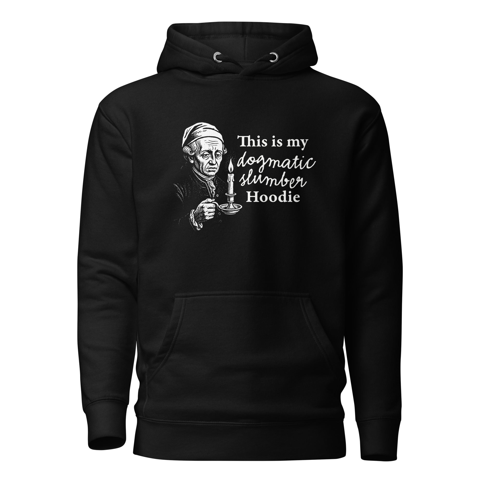 This is my dogmatic slumber hoodie - Premium Hoodie - Black - The Philosopher's Shirt