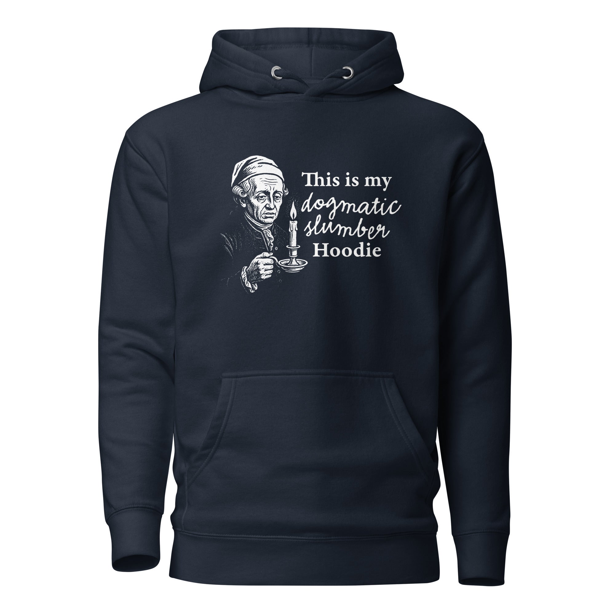 This is my dogmatic slumber hoodie - Premium Hoodie - Navy Blazer - The Philosopher's Shirt