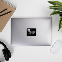 This is my dogmatic slumber zone - Sticker - 7.5 x 7.5 cm | 3 x 3 inches