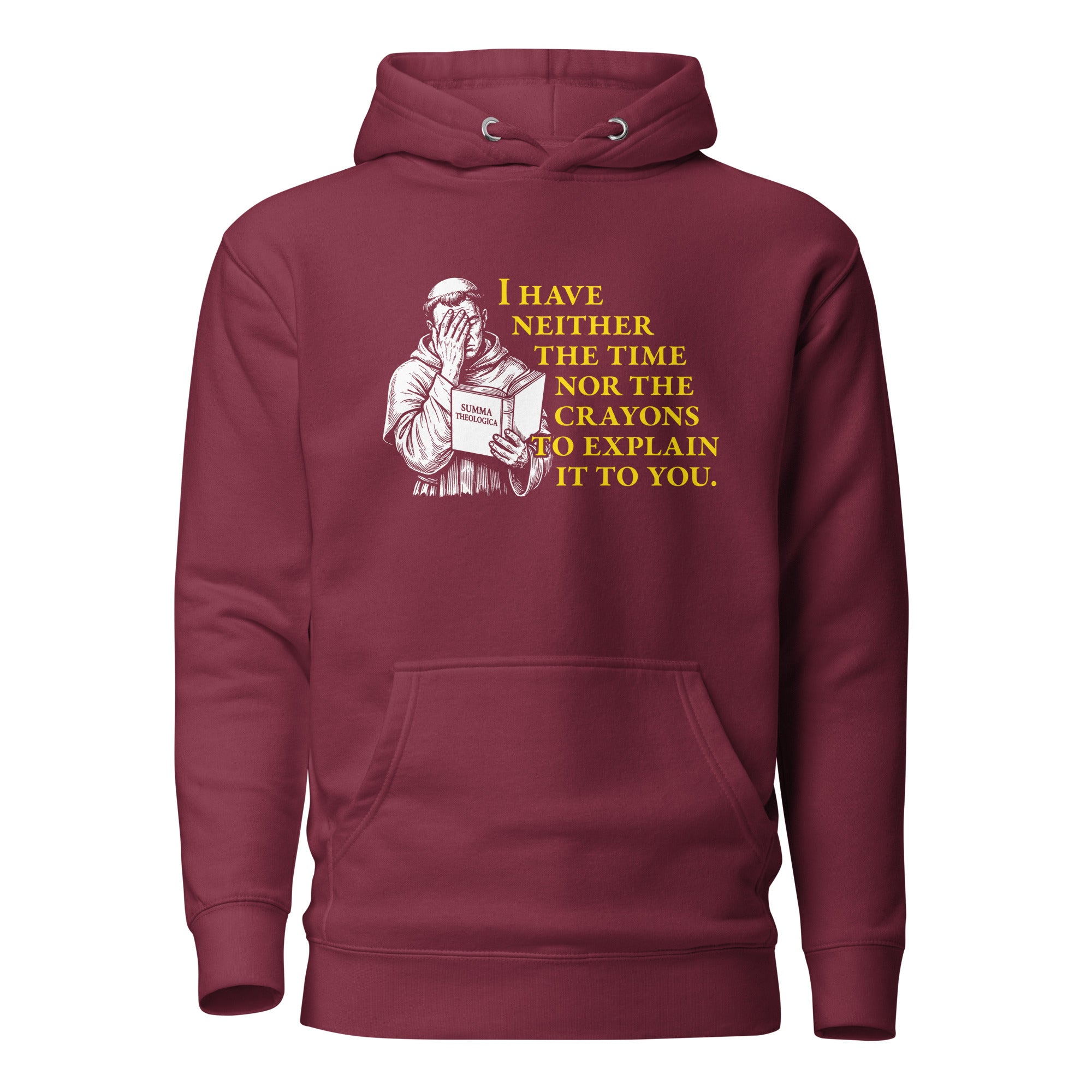 Thomas Aquinas Quote - Premium Hoodie - The Philosopher's Shirt