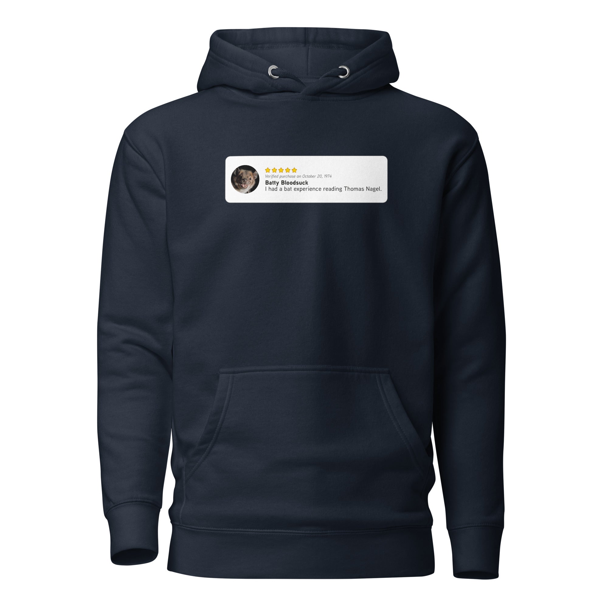 Thomas Nagel: Bat Experience - Premium Hoodie - The Philosopher's Shirt