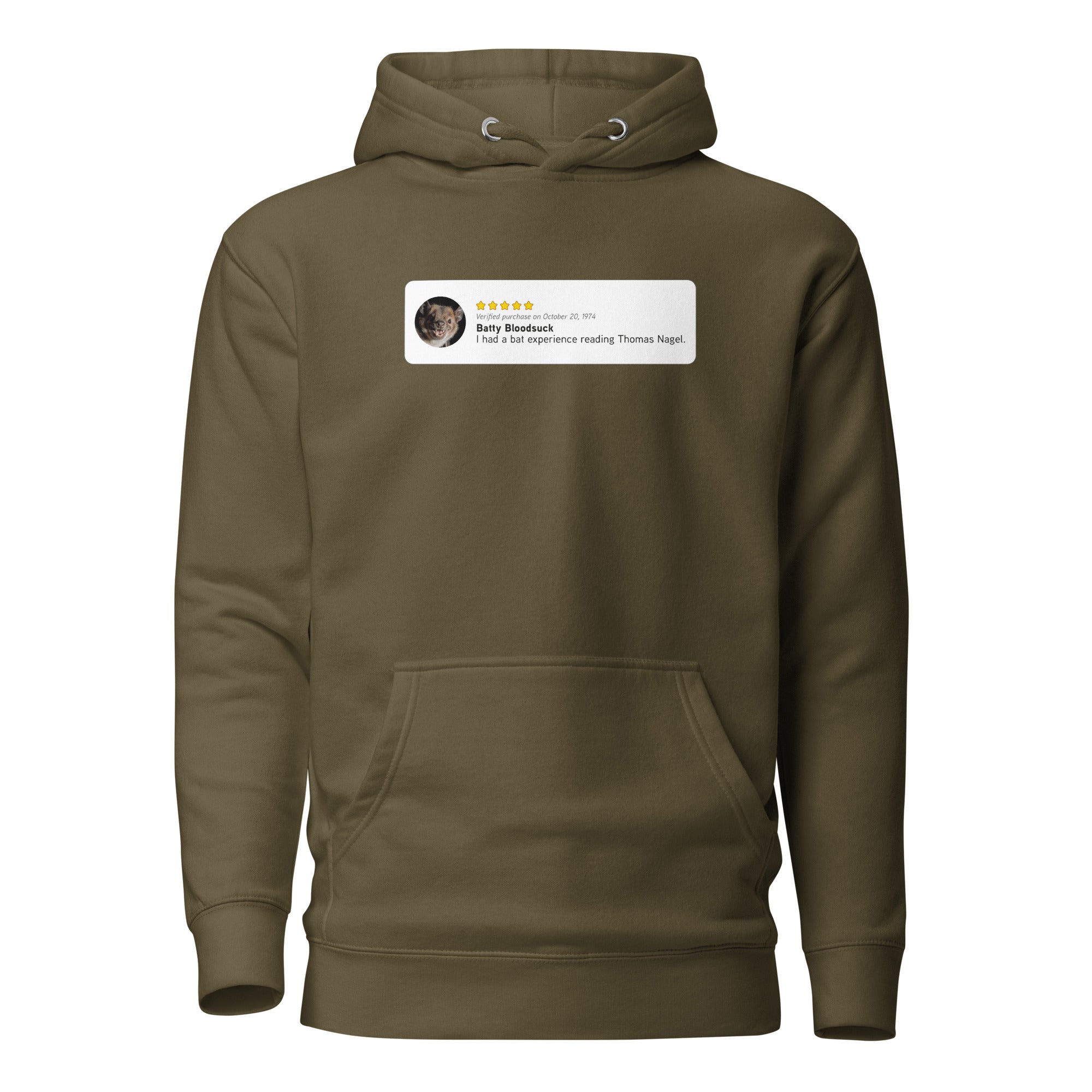 Thomas Nagel: Bat Experience - Premium Hoodie - The Philosopher's Shirt