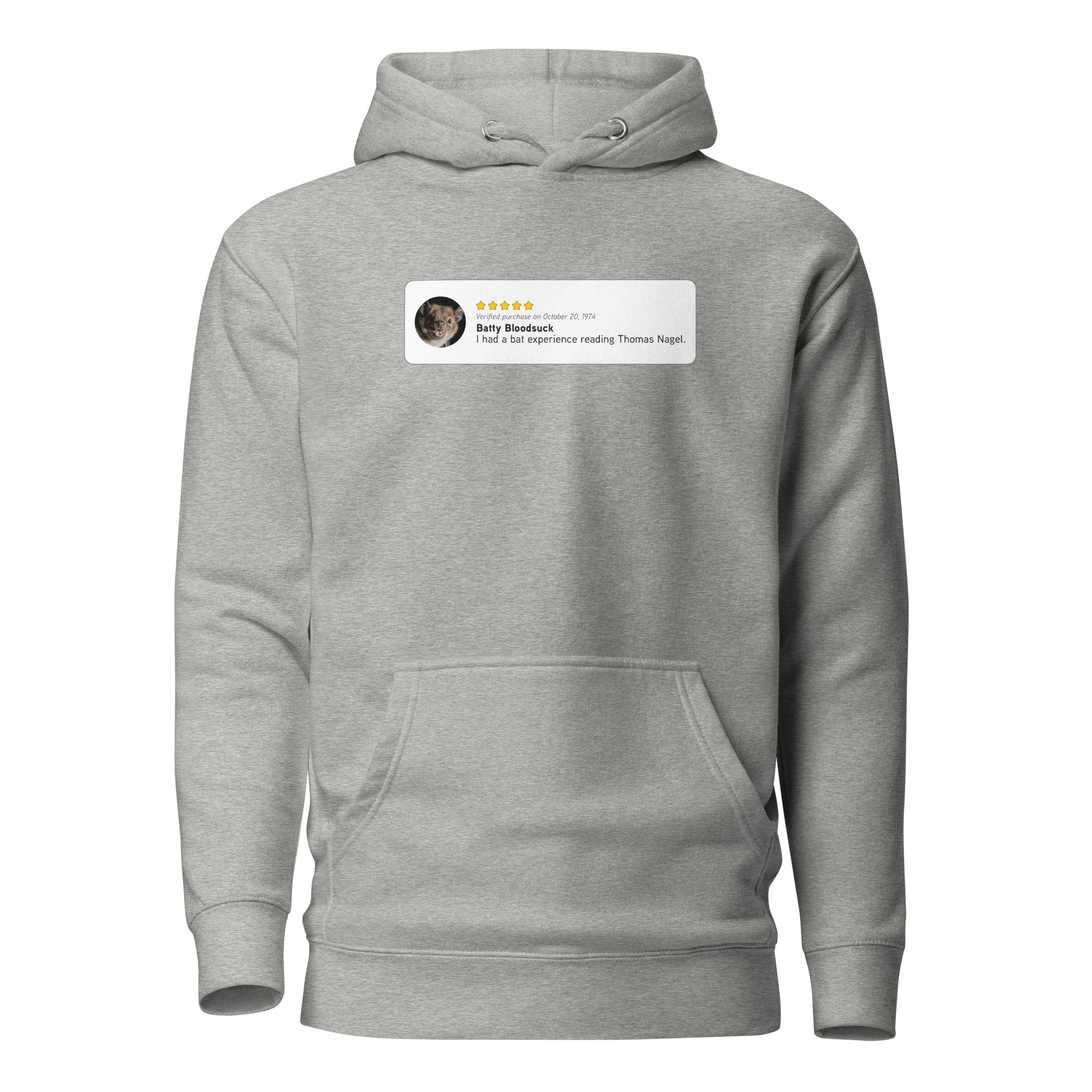 Thomas Nagel: Bat Experience - Premium Hoodie - The Philosopher's Shirt