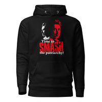 Time to SMASH the patriarchy! by Rosa Luxemburg - Premium Hoodie - Black / S