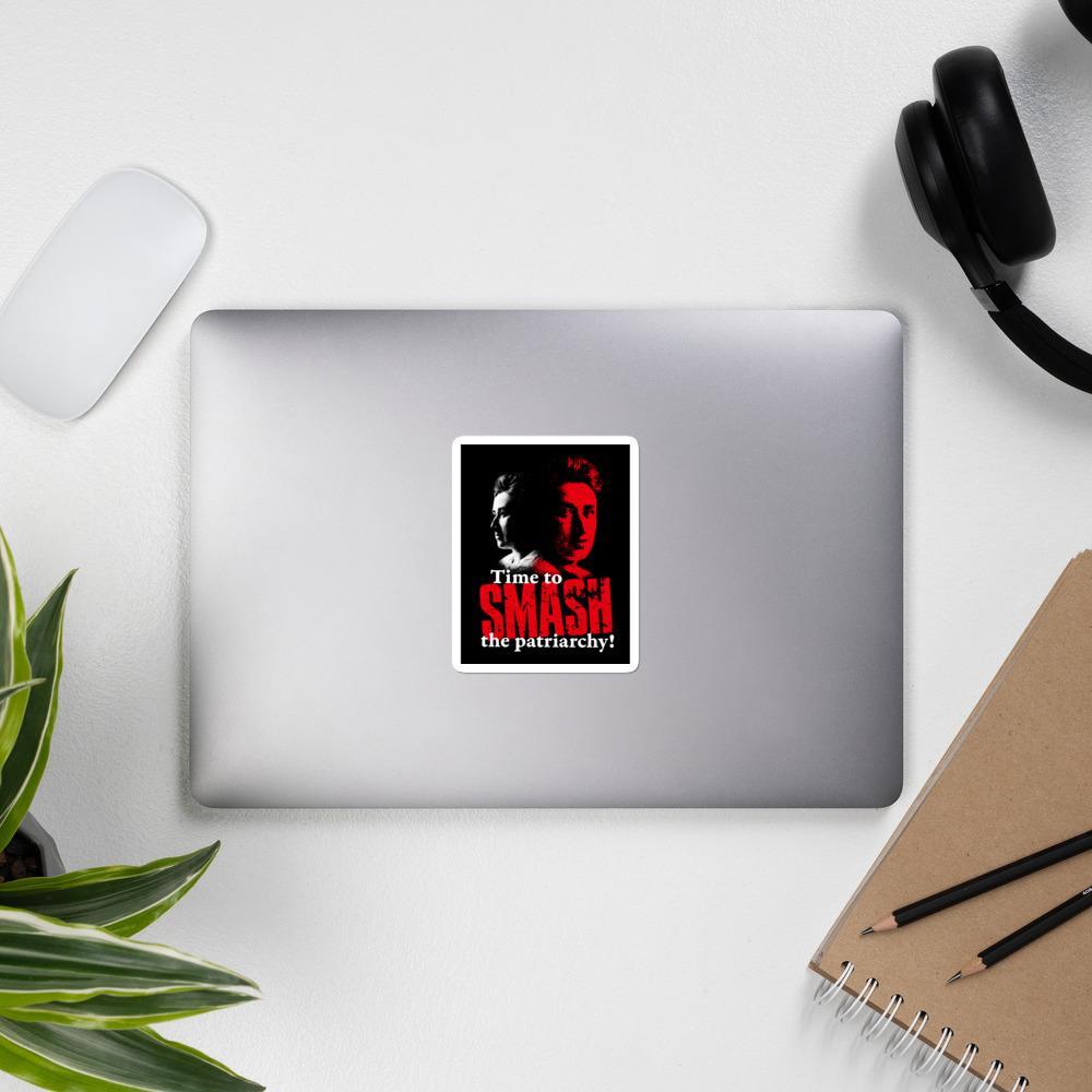 Time to SMASH the patriarchy! by Rosa Luxemburg - Sticker - The Philosopher's Shirt