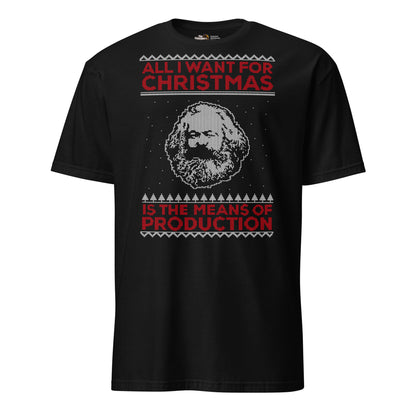 Marx - All I Want For Christmas Is The Means Of Production - Premium T-Shirt