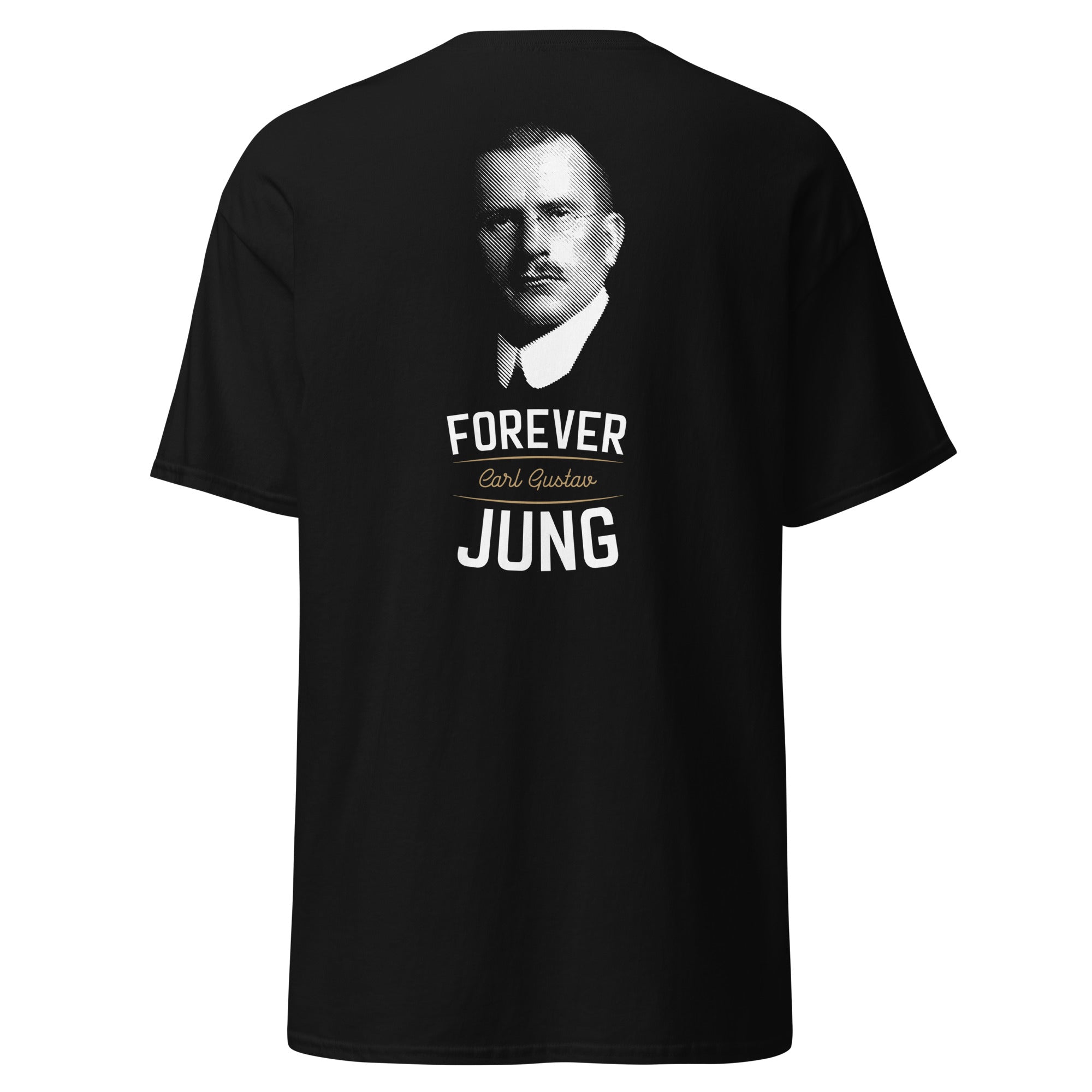Forever Carl Gustav Jung - Back Print - Unisex Classic T-Shirt - The Philosopher's Shirt