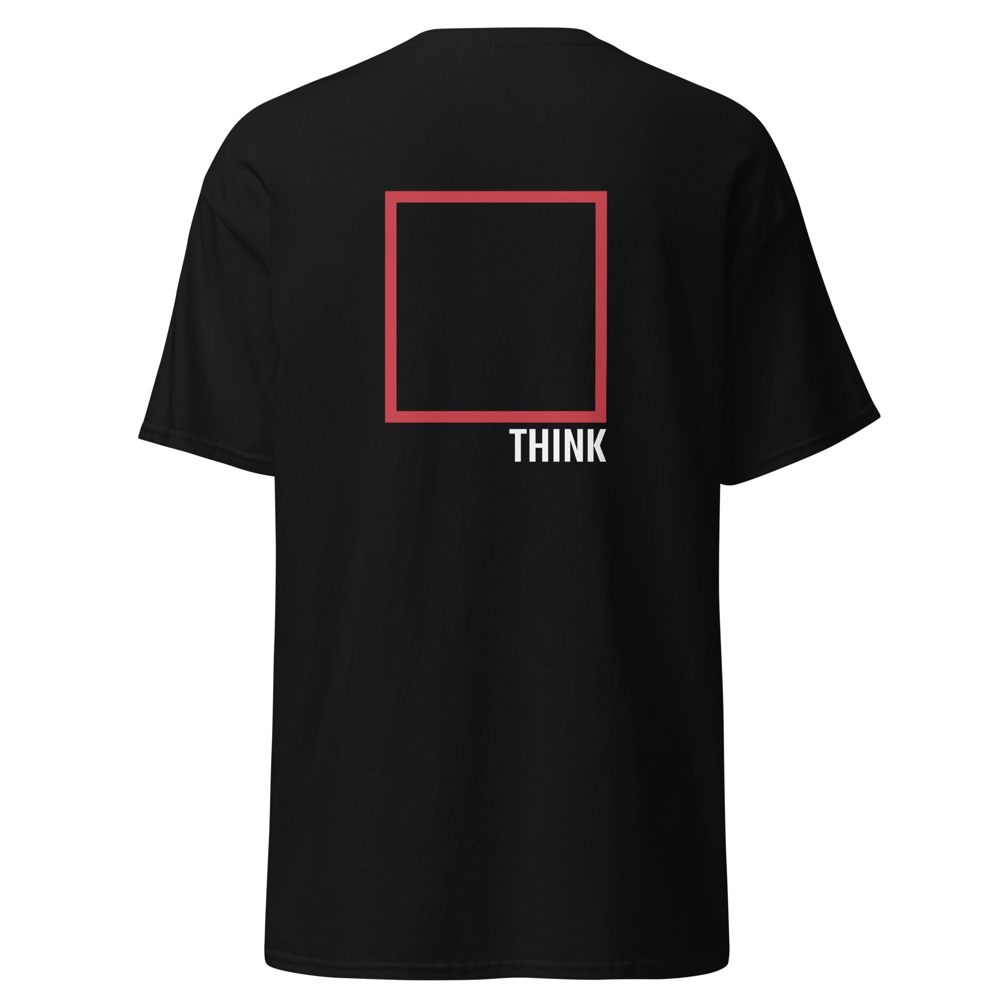 Think Outside The Box - Back Print - Unisex Classic T-Shirt - The Philosopher's Shirt