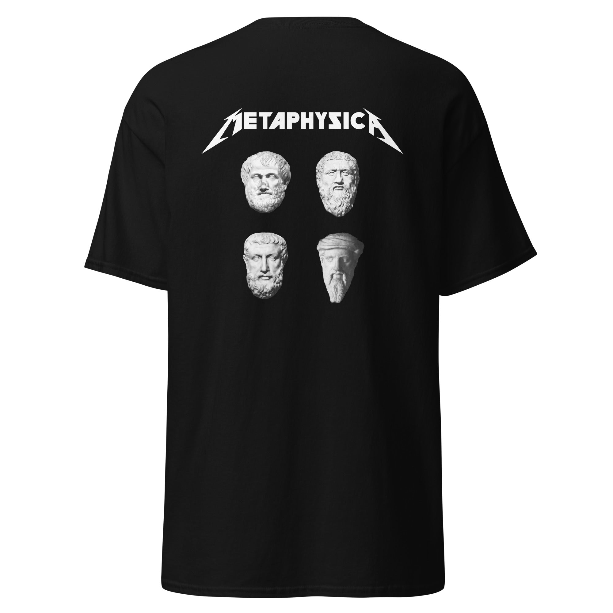 Metaphysica - The Four Wise Men - Back Print - Unisex Classic T-Shirt - The Philosopher's Shirt