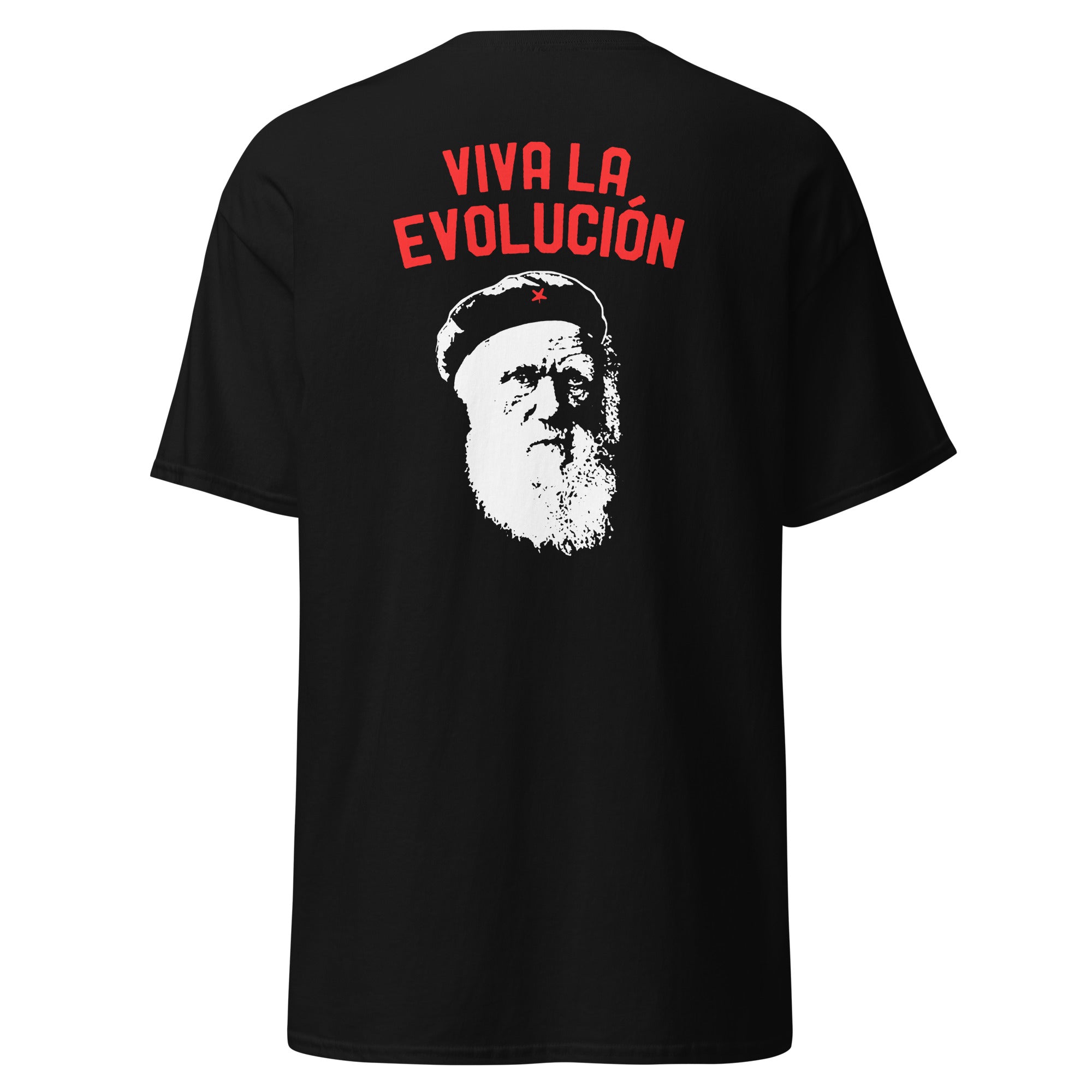 Darwin - Viva la Evolucion - Back Print - Unisex Classic T-Shirt - The Philosopher's Shirt