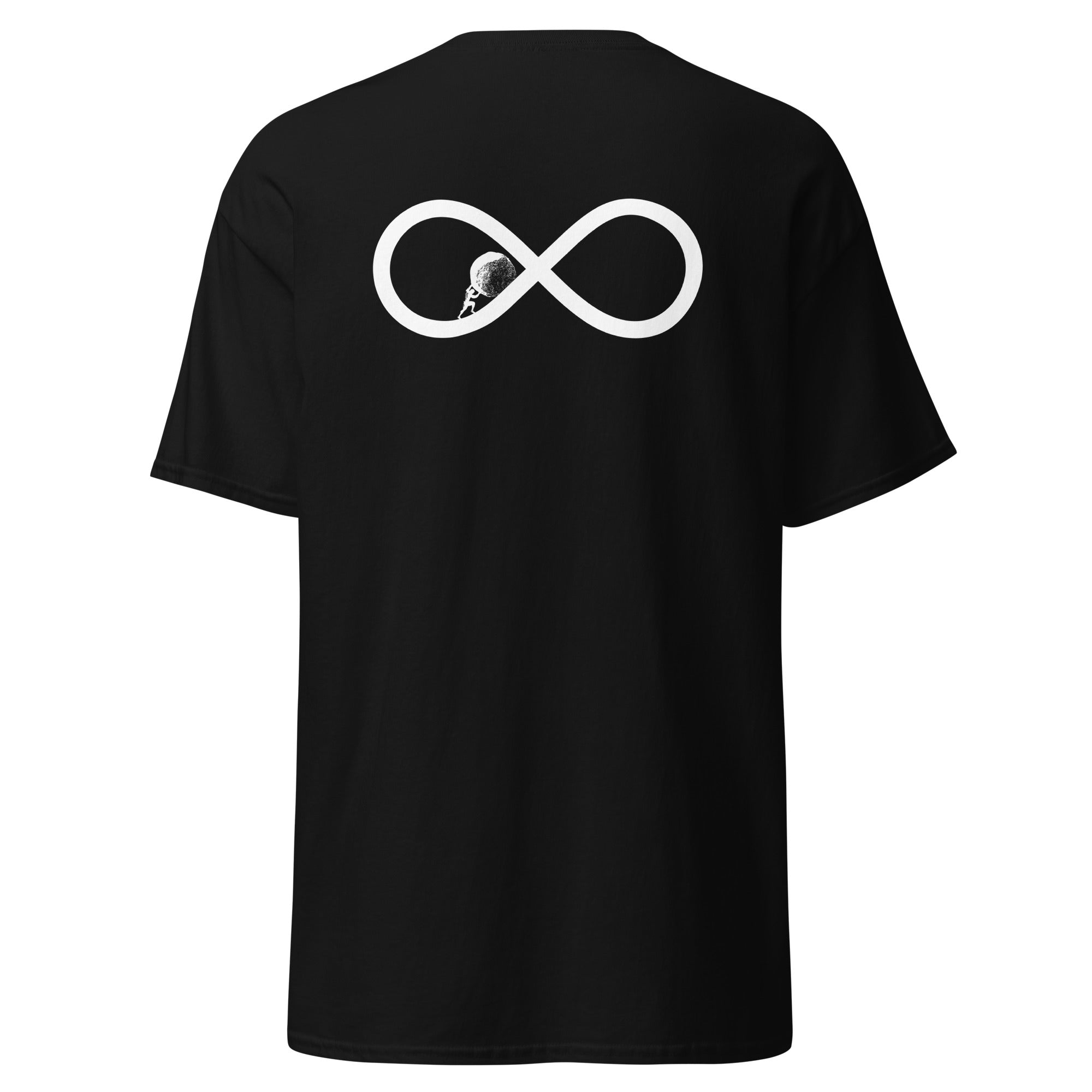 Sisyphus To Infinity - Back Print - Unisex Classic T-Shirt - The Philosopher's Shirt