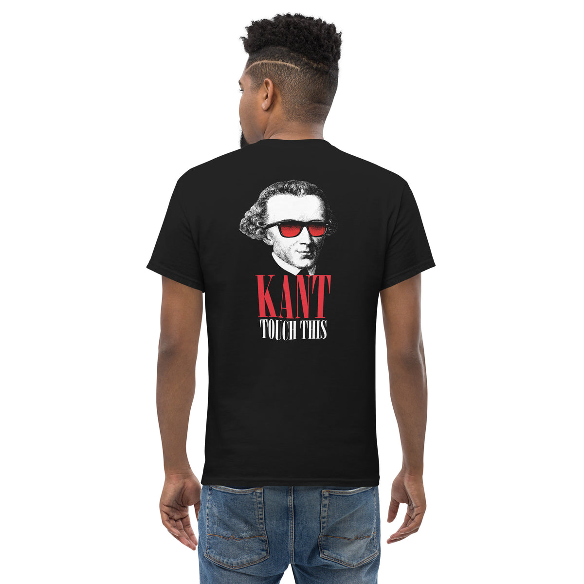 Kant touch this - Back Print - Unisex Classic T-Shirt - The Philosopher's Shirt
